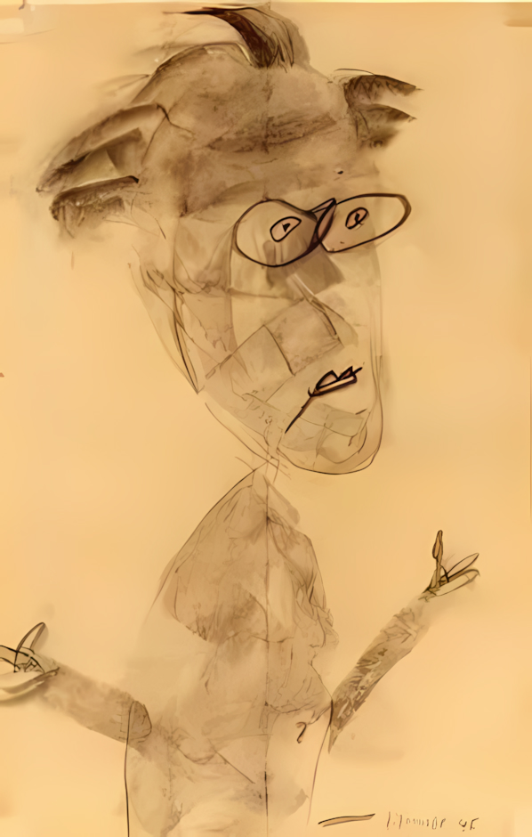 André Dhôtel vu par Dubuffet 1946